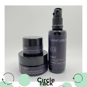 Hemp Glow Routine Night Cream Eye Lip Gel Enzyme Mask Hydration Antioxid…